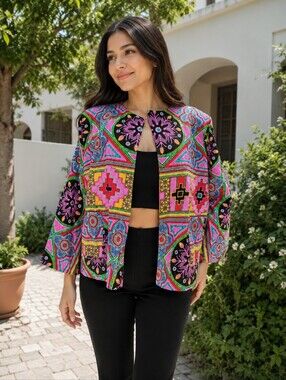 Johann Brun - Jacket Kimono  Style Size 3 (L) Bright Colors #R1